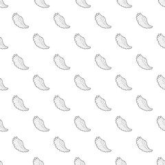 Curve wing pattern vector seamless repeating for any web design