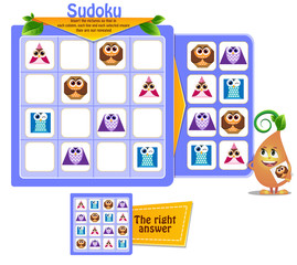 educational game sudoku shapes