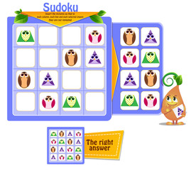 shapes  game sudoku owl