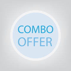 combo offer concept- vector illustration
