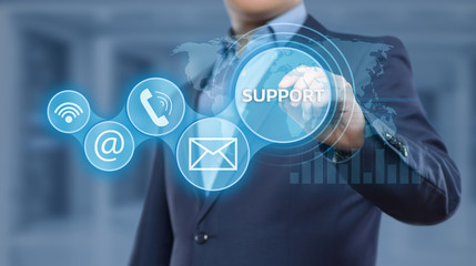 Technical Support Center Customer Service Internet Business Technology Concept