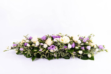 A wedding desktop bouquet for a table