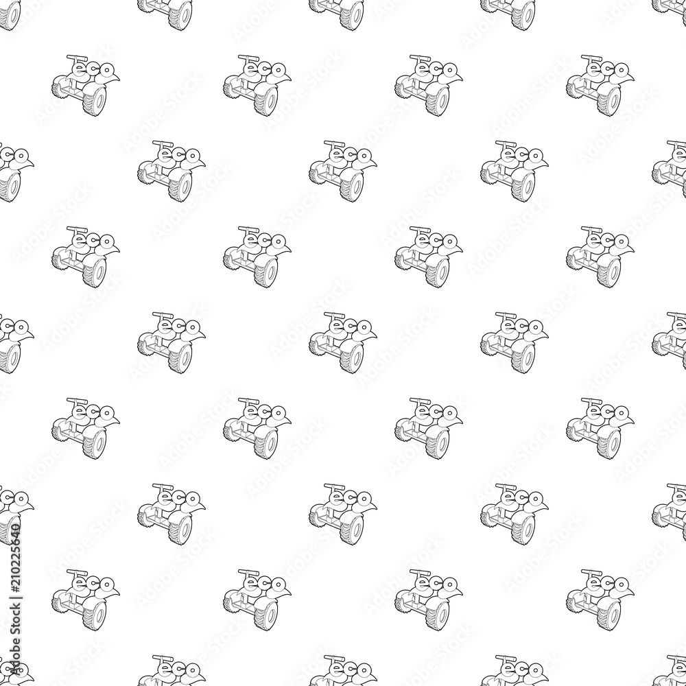 Poster segway pattern vector seamless repeating for any web design