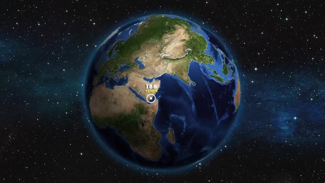 YEMEN IBB ZOOM IN FROM SPACE