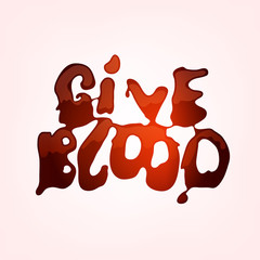 Give blood poster