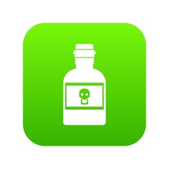 Poison bottle icon digital green for any design isolated on white vector illustration