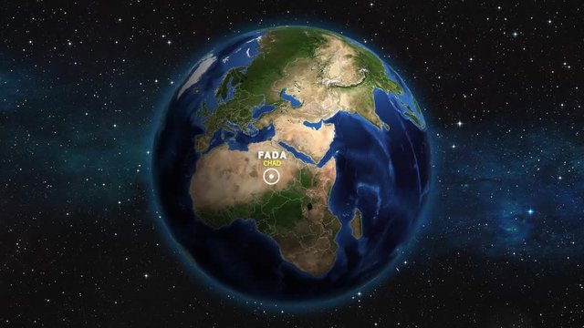 CHAD FADA ZOOM IN FROM SPACE