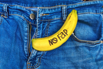 Banana with inscription 