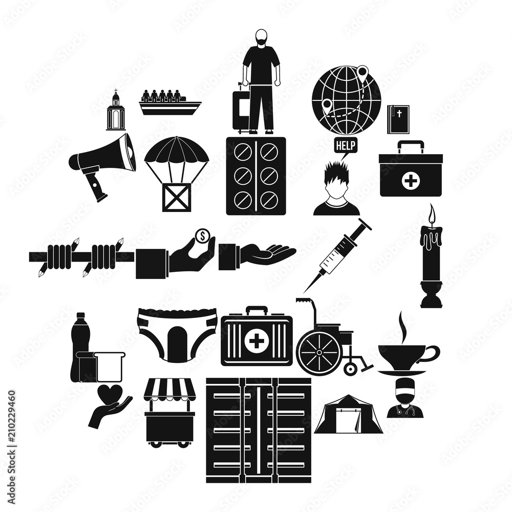 Poster deposit icons set. simple set of 25 deposit vector icons for web isolated on white background