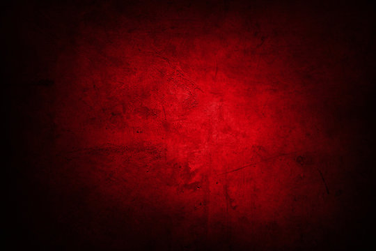 Red dark concrete wall texture background