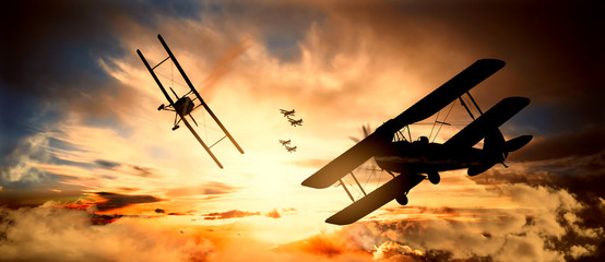 aerial battle first world war © ginettigino