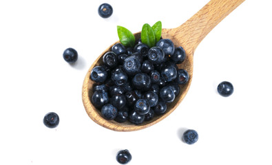 Dried Blueberry On White Background