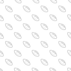 Rugby ball pattern vector seamless repeating for any web design