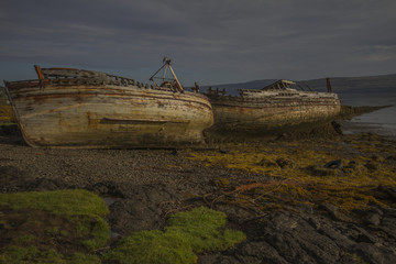 Salen Boats, Salen, Isle of Mull, Scotland, UK