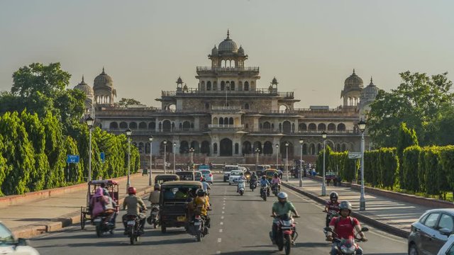 Albert hall in Jaipur, 4k time lapse footage
