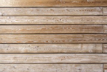 Naklejka premium The texture of the boards. Wooden wall of the house. A fence made of boards. Wooden floor
