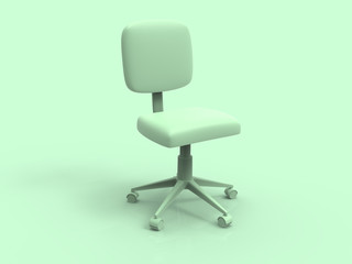 Fototapeta premium Desk Chair 3D Render
