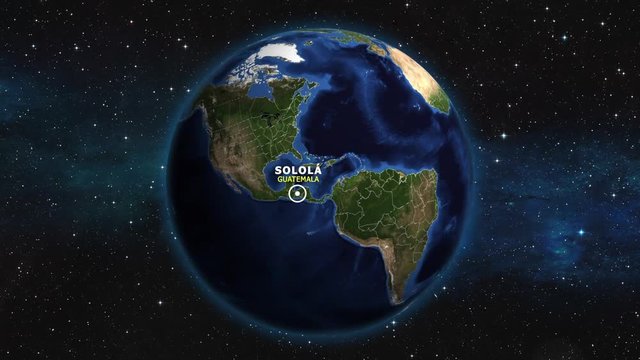 GUATEMALA SOLOLA ZOOM IN FROM SPACE