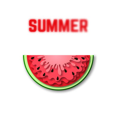 Watermelon icon in a flat style.
