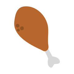Delicious chicken thigh vector illustration graphic design