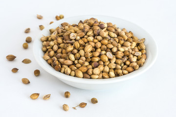 Coriander Seeds in a Bowl