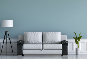 3D rendering of interior modern living room 