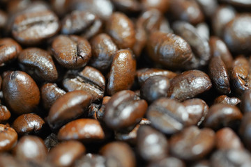 Closeup Coffee Beans  for Background