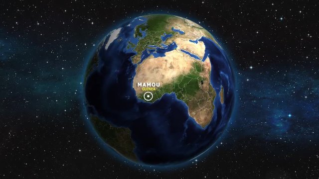 GUINEA MAMOU ZOOM IN FROM SPACE