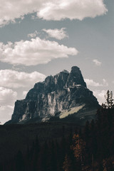 Tall mountain overlooking a forest