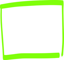 Colorful Hand-drawn rectangle