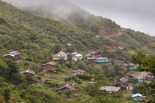 Village Settlement near Falam, Myanmar