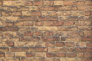 old red brick wall background