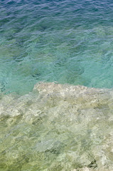 Rock and clear water