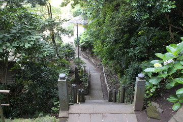 Fujisawa, Japan - JULY 7, 2017: Ryukoji Temple