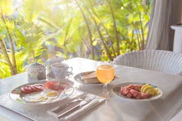 Breakfast at the sunrise
