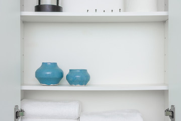 Decorative white shelf