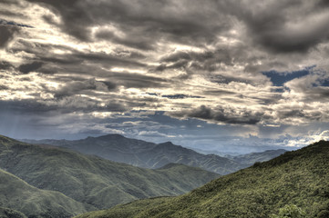 Mountains in Chin State, Myanmar