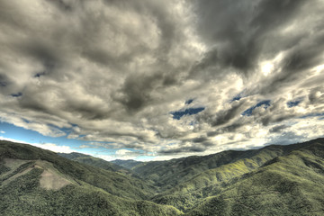 Mountains in Chin State, Myanmar