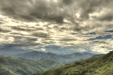 Mountains in Chin State, Myanmar