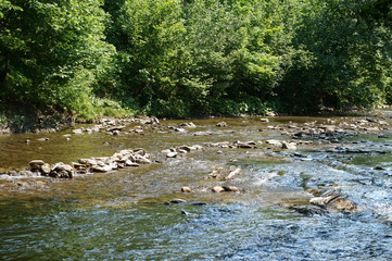 Clean mountain river/ stream