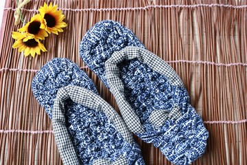 手づくりの布草履