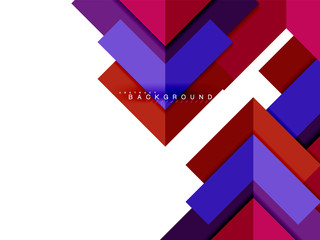 Multicolored abstract geometric shapes, geometry background for web banner