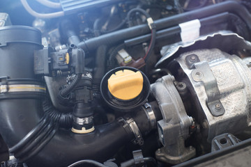 Car engine background