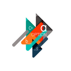 Triangle data visualization design, option infographic layout