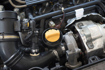 Car engine background