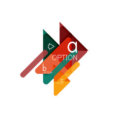 Triangle data visualization design, option infographic layout