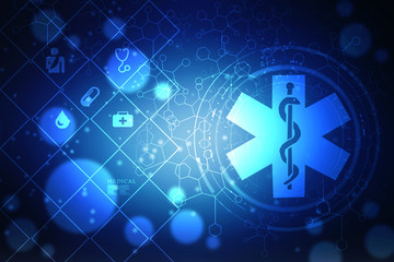 2D illustration medical structure background © deepagopi2011