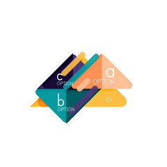 Triangle data visualization design, option infographic layout