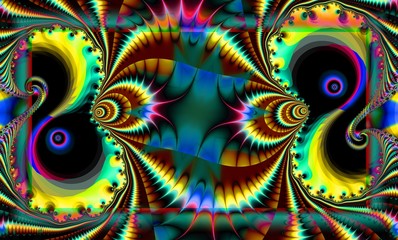 Computer generated 3D fractal.Color abstract fractal.Digital design.Many beautiful fractals in my portfolio.