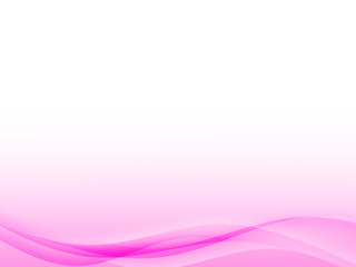Abstract color wave design element with white lighting effect. White and pink line and wave.